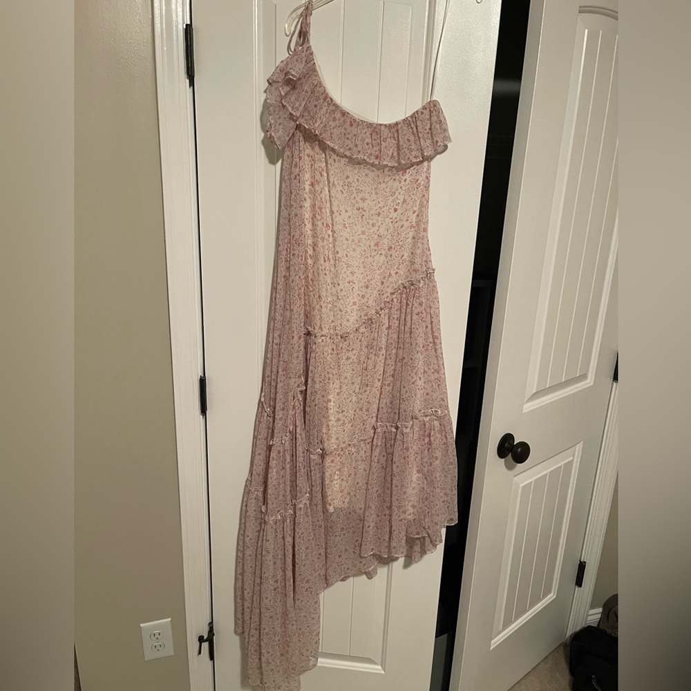 AE Studio Pink Floral Dress Size S